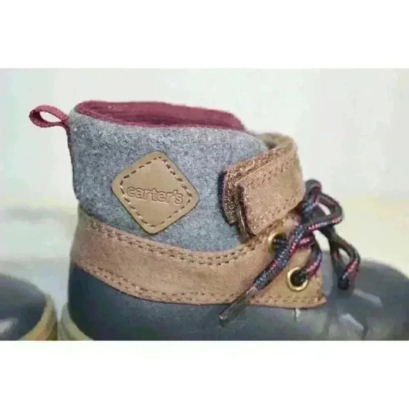 Carter's Unisex Ankle Boots Hook and Loop Lace up Muck Snow Rain Boots Size 5M - Picture 6 of 11